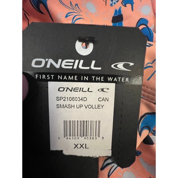 ONeill Mens Surf‎ Print Swim Trunks,  Orange & Blue - Size XXL - Picture 7 of 9